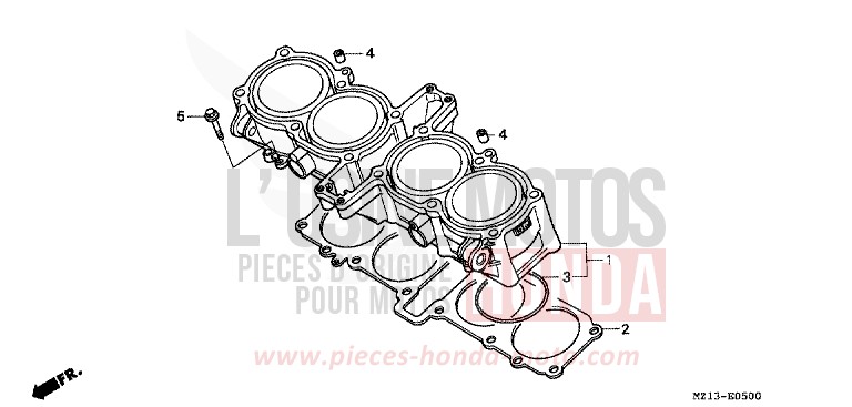 CYLINDER for CB1000F "Big One" CANDY REVIVE RED (R210) from 1996